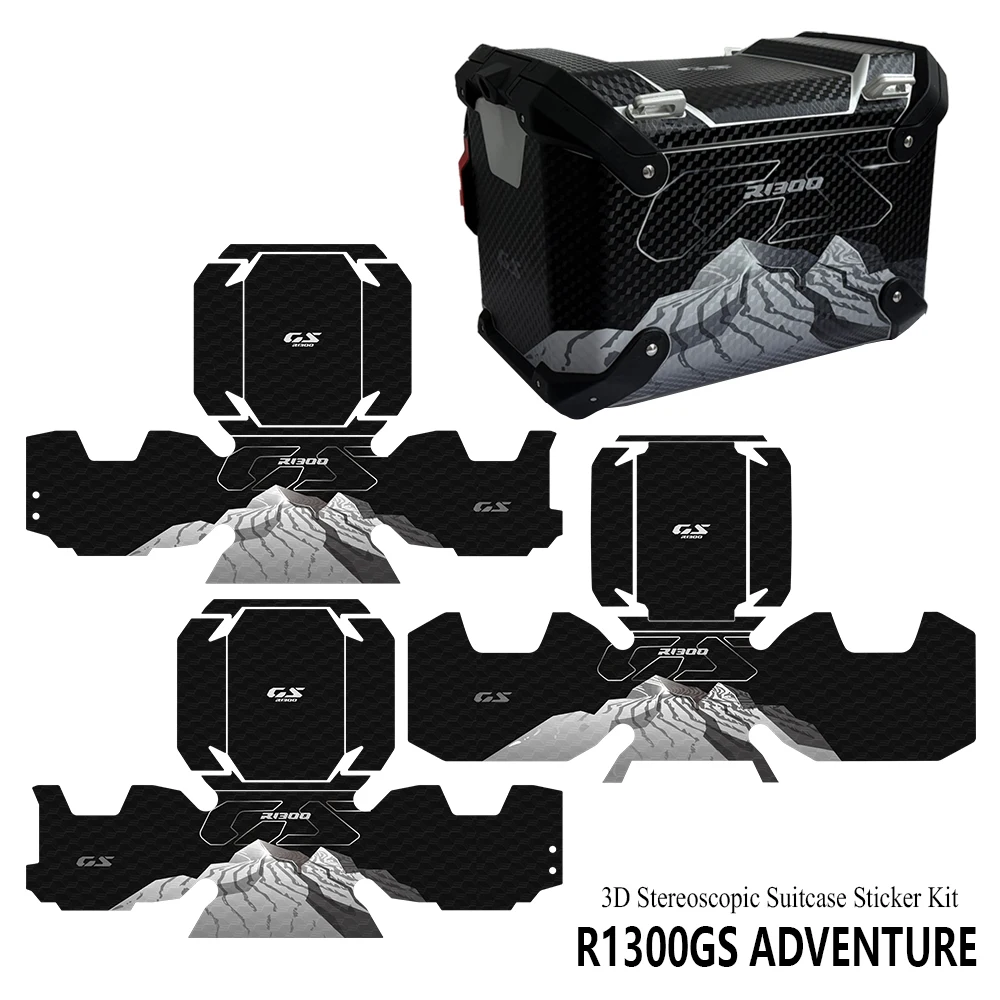 

R 1300GS Adventure Triple Black Sticker Motorcycle Suitcase Stickers Protective Graphic For R1300GS ADV R1300GSA 2025 2026