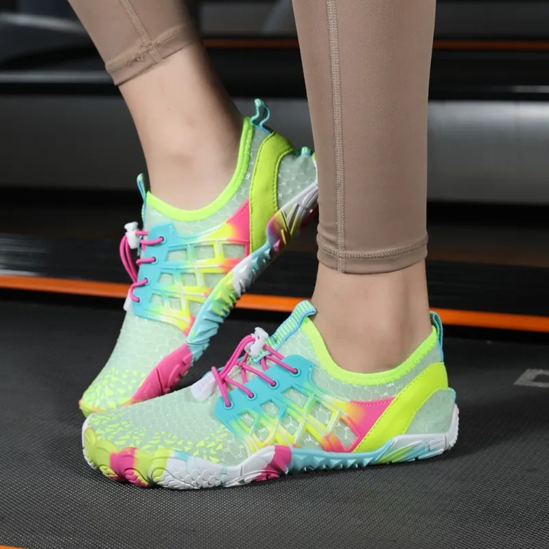 HKDQ Scarpe da acqua per coppie Scarpe da acqua a piedi nudi per immersioni in spiaggia Festa in piscina Scarpe da ginnastica multifunzione estive traspiranti antiscivolo rosa