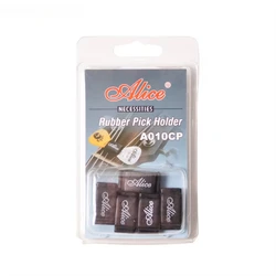 Alice 5Pcs/Set Black Rubber Pick Holder Headstock for Guitar Bass Ukulele Musical Instruments Wholesale