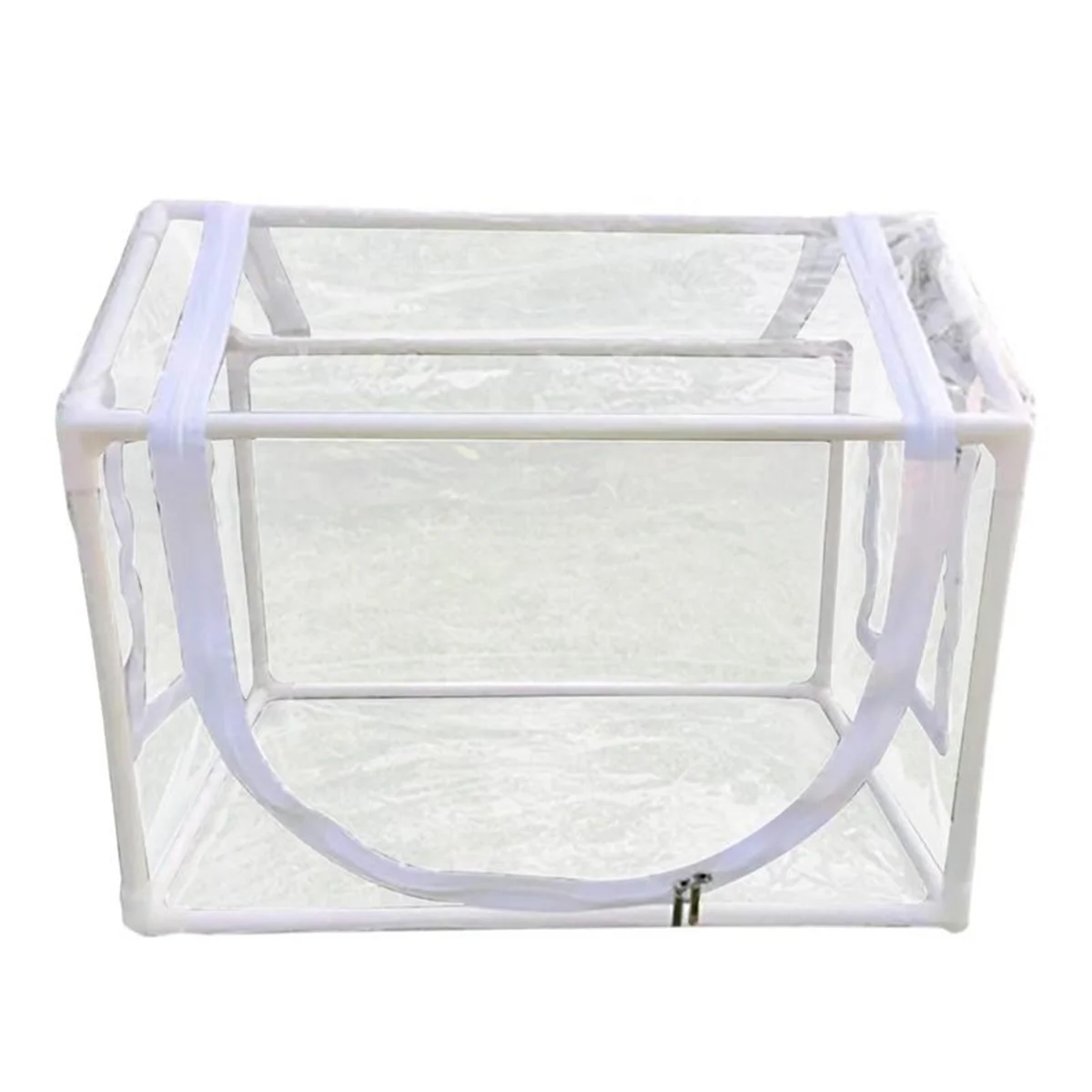 Portable Greenhouse Mini Gardening Rain Cover with Shelves Front Door Greenhouse for Growing Plant Seedlings and Herbs