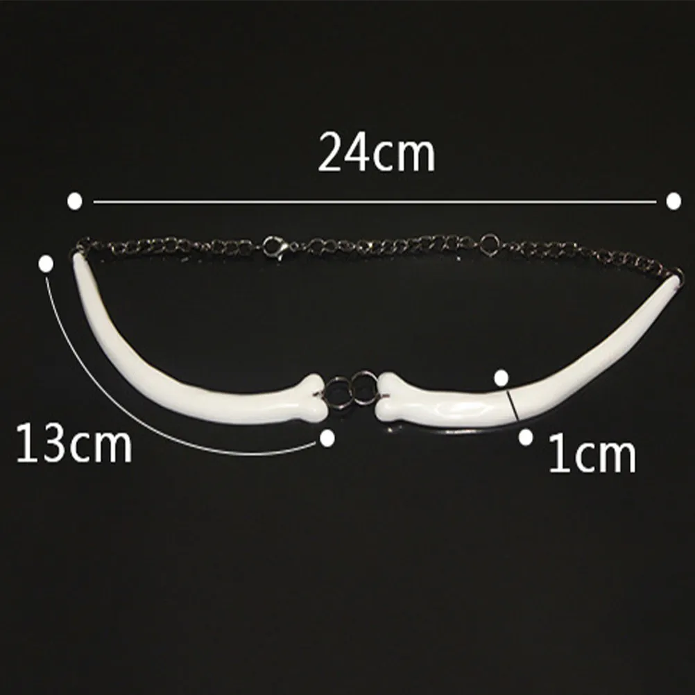 Halloween Bone Necklace Creative Design Durable Long Lasting Use Special Occasions Birthday Promotion Bone Necklace