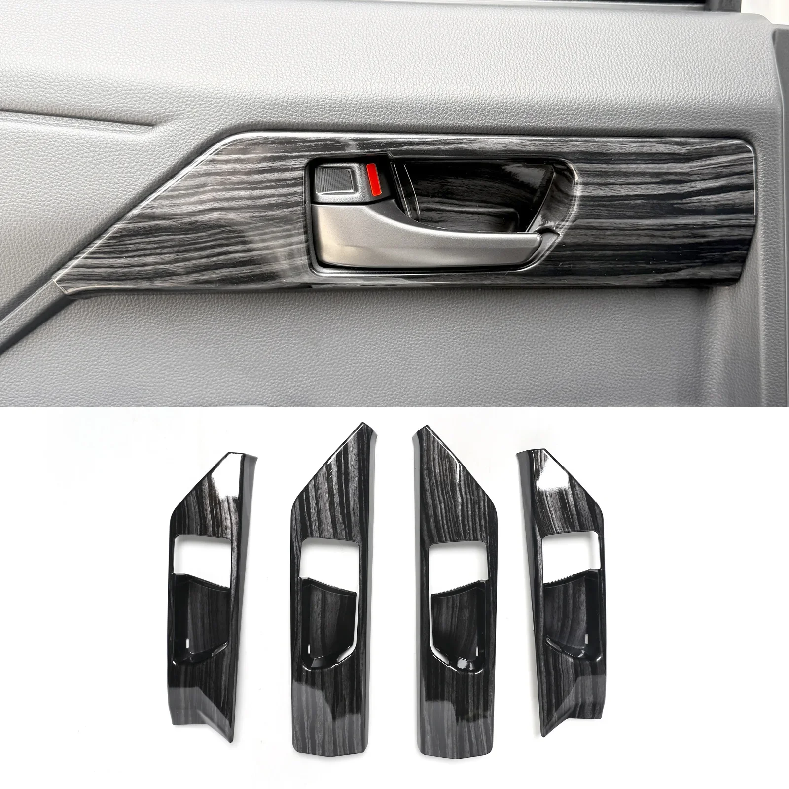 For Toyota Hilux 2026 Car Door Inner Handle Decor Cover Door Pull Handle Decorative Frame Car Styling Modification Accessories detail image 1