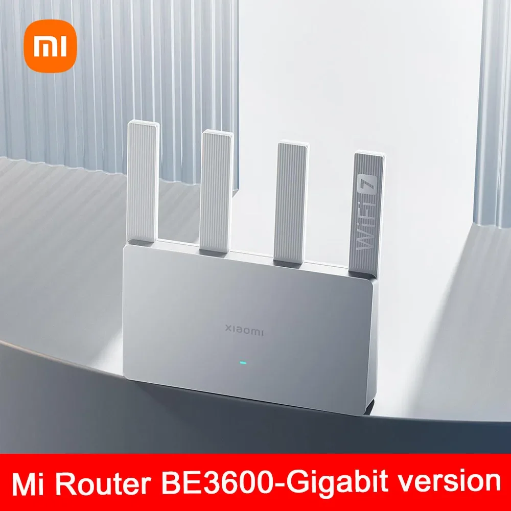 Xiaomi Router BE3600 Gigabit Version WiFi7 2.4/5GHz Double Bands Repeater 160Mhz 3570Mbps VPN Mesh Networking GamingAcceleration