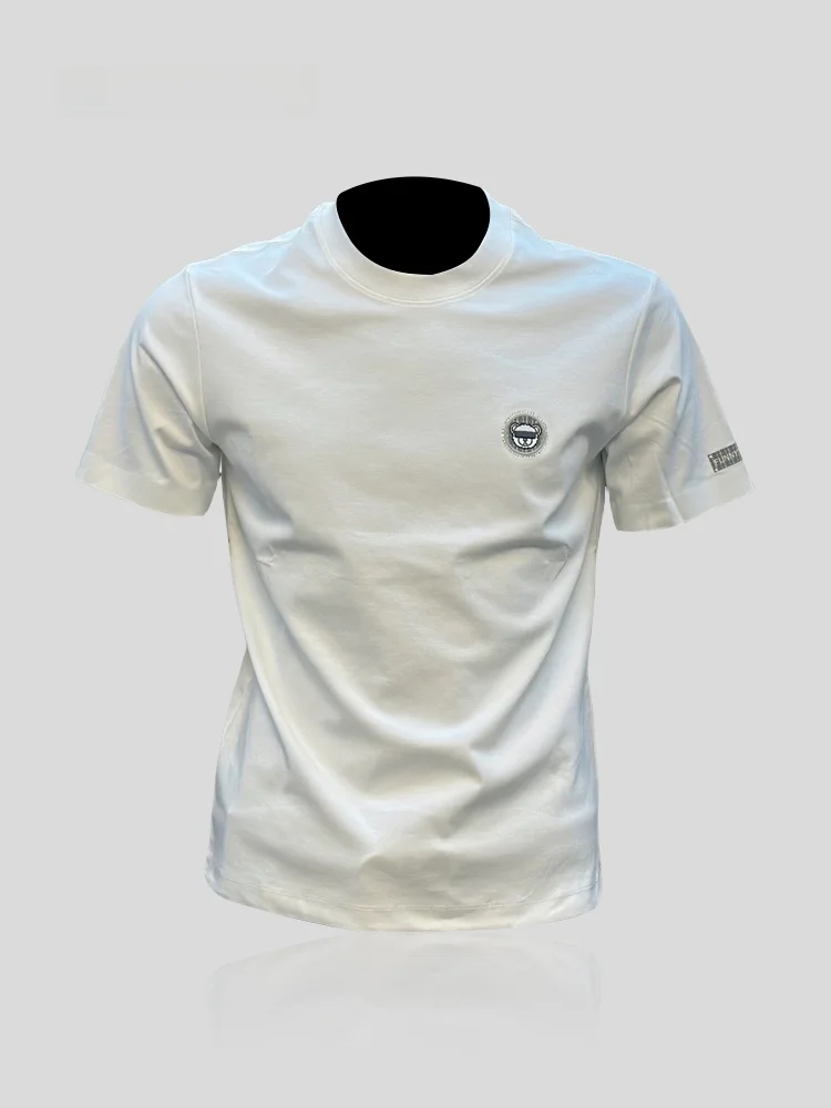 

High-End Cotton Slim Fit round Neck Short Sleeve T-Shirt Men's Fashionable Summer Shirt I.T Brand UVA Protection