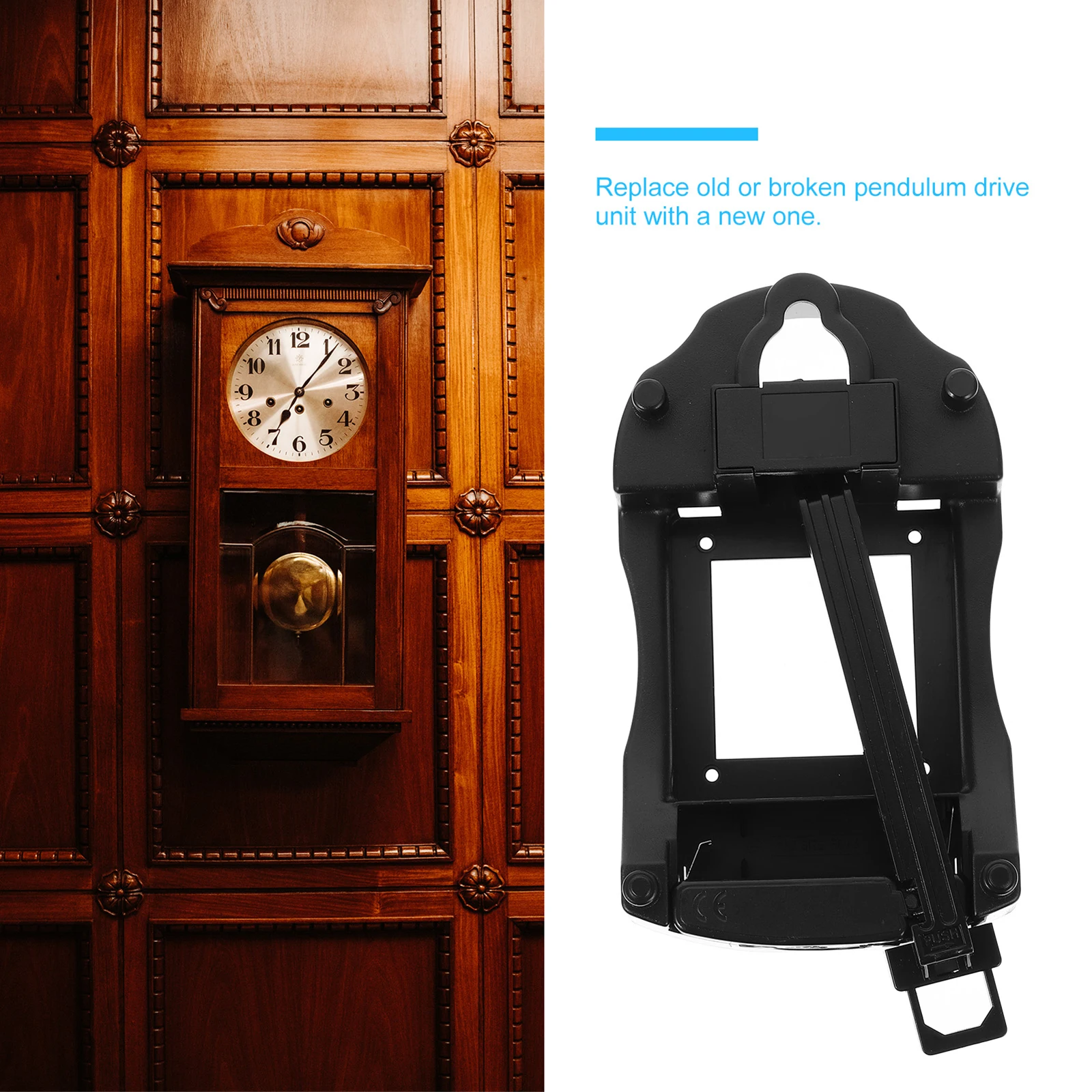 

Pendulum Clock Swing Unit Replacement Kits for Wall Clocks Grandfather Parts Mechanism Long Shaft Motor Clock Accessory Pendulum