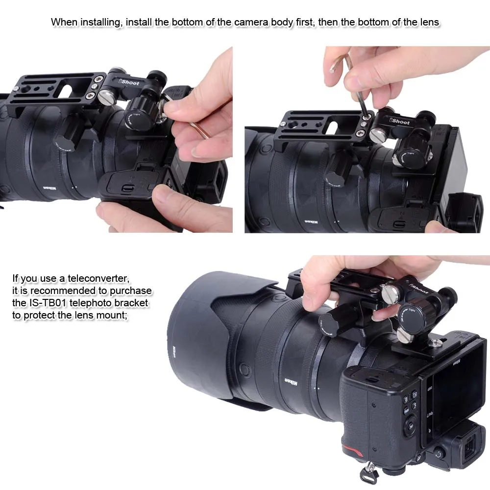 Tripod Mount Ring Base Lens Collar Replacement Foot for Nikon Z 100-400mm f/4.5-5.6 VR S & 70-200mm f/2.8 VR S Z Mount Lens