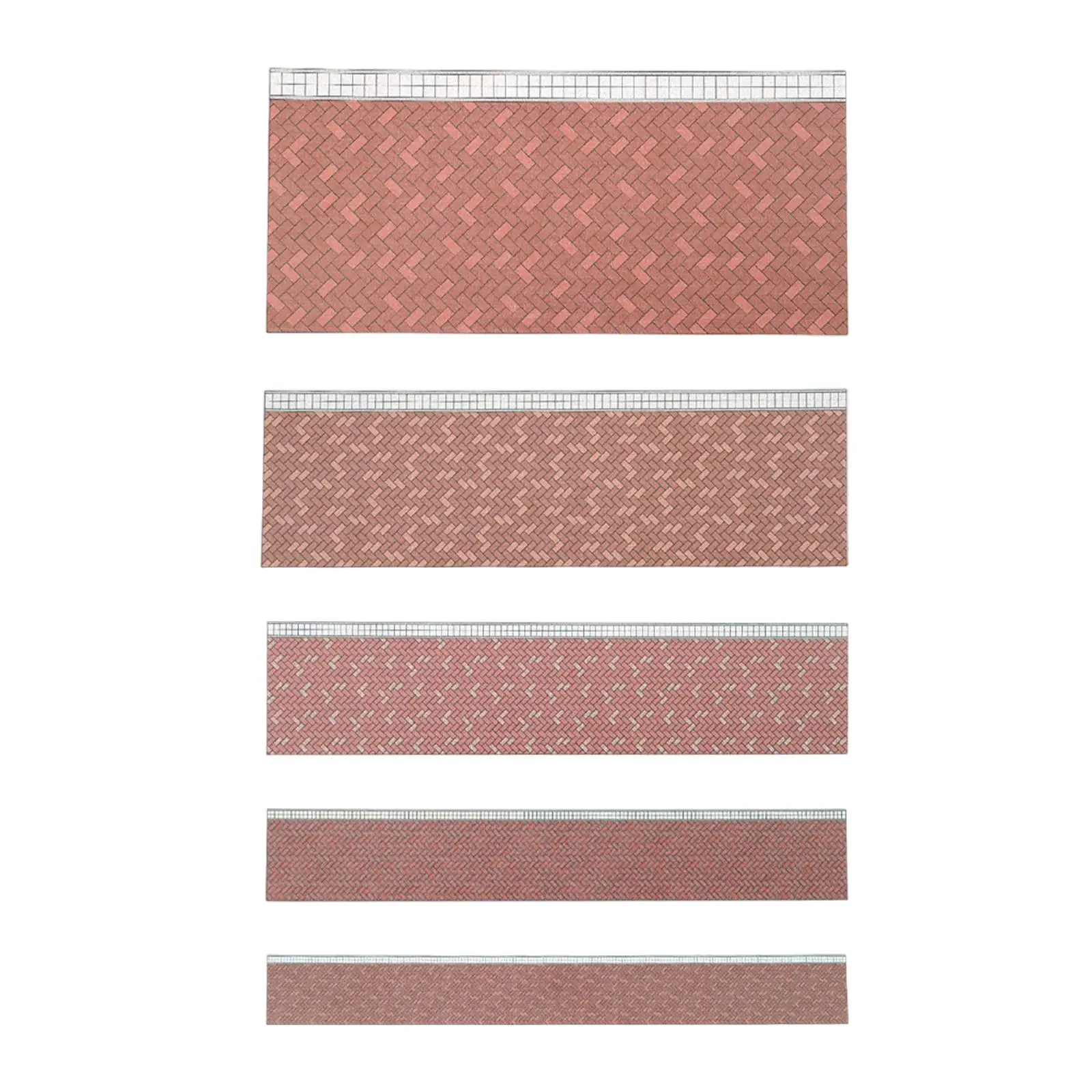 

Miniature Floor Board Plastic Easy Assembly Multi Scene Dollhouse Furniture for DIY Toy Dollhouse Projects