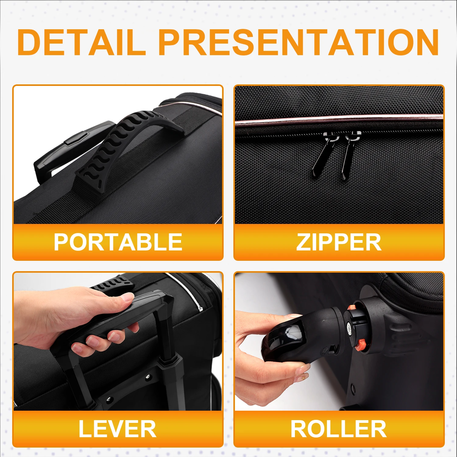 Borsa per trucco professionale di grande capacità per truccatori Custodia per cosmetici con rotelle Borsa per attrezzi multifunzionale in tessuto Oxford