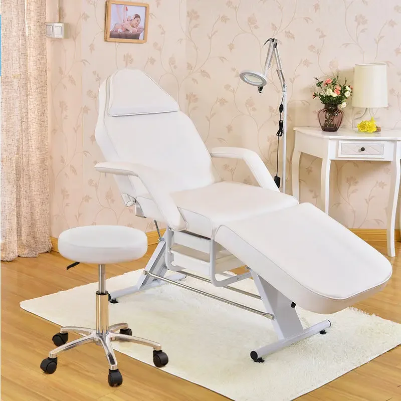 Factory Direct Multifunctional Bed Massage Bed Cozy Facial Beauty Spa Massage Bed with Shelf Table Massage Table