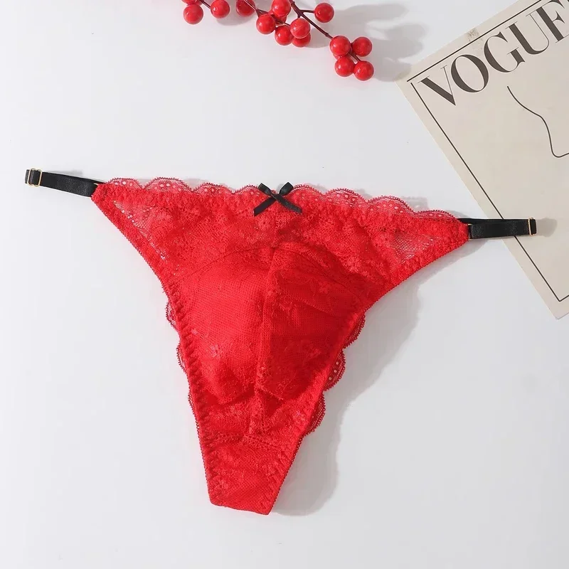 

Sissy Pouch Panties Men Lace Bikini Mansexy Briefs Traceless Sexy See-Through Underwear Breathable Lingerie Transparent Knickers