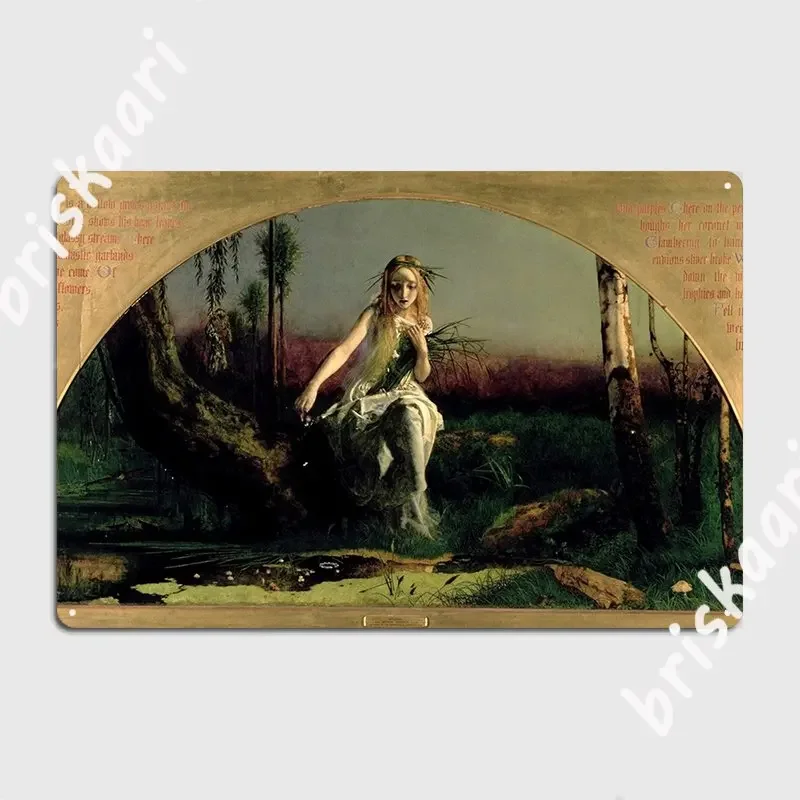 Ophelia 1852 Arthur Metal Sign Wall Funny Wall Decor Cinema Living Room Tin Sign Posters