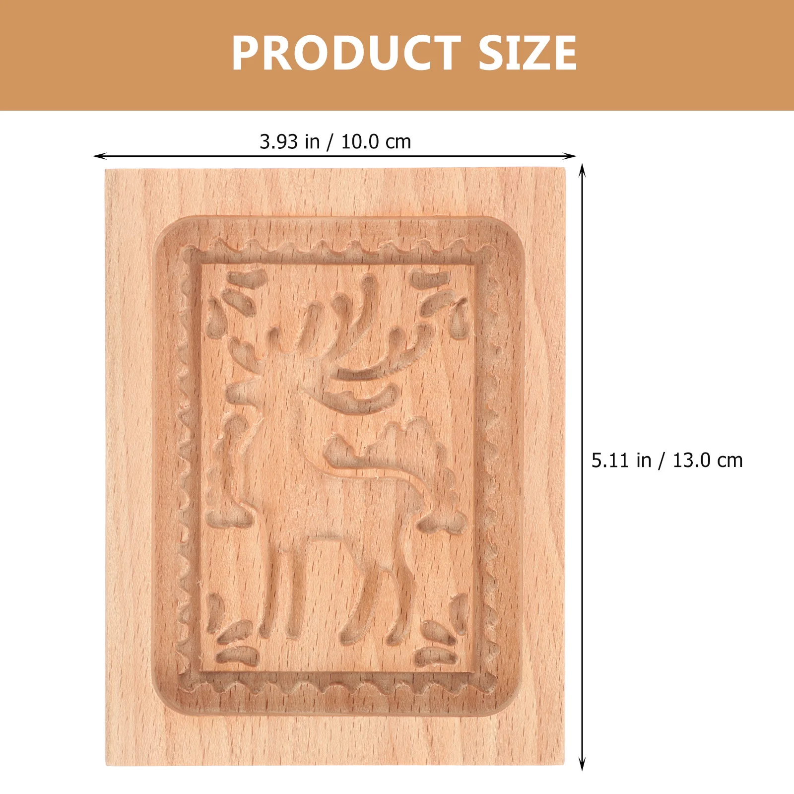 Wooden Cookie Mold Press Type Baking Supply Tear-Resistant Multi-Functional Cookie Stamps Baking Tools Press-on Pastry Mold