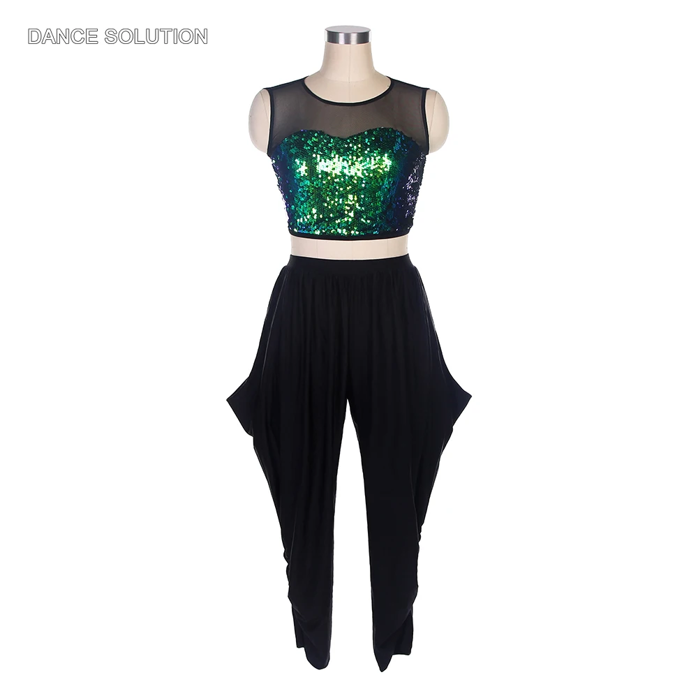 haut-sans-manches-en-spandex-vert-a-paillettes-avec-pantalon-long-noir-costume-de-danse-hip-hop-pour-filles-et-femmes-costumes-de-spectacle-sur-scene-18037