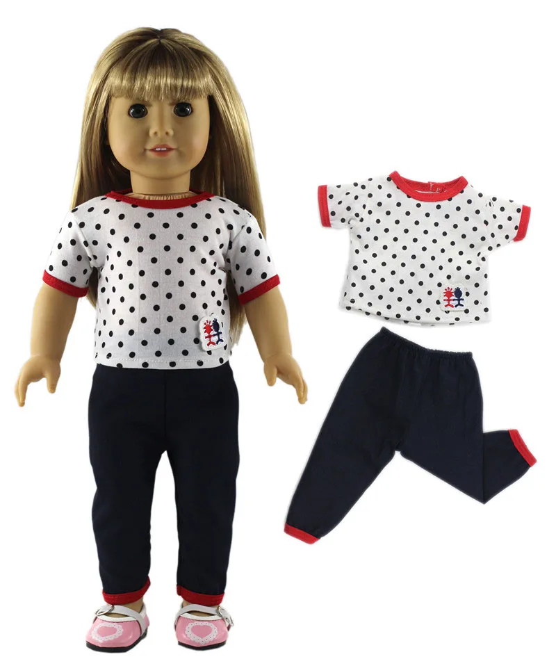 1 set schöne Freizeit kleidung Puppen kleidung für 18 Zoll amerikanische Puppe viele Stil für Wahl a90 – Detail 16