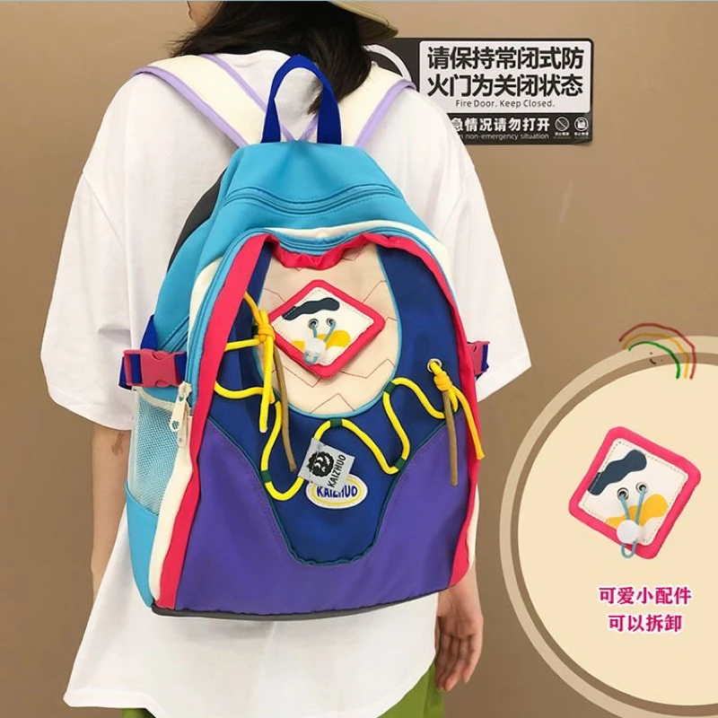 P3Cute Design Woman Backpack Schoolbag For Teenage Girls  Harajuku Female Fashion Y2K Bag Student Lady Travel Book Pack