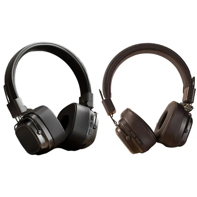 

Wireless Headphones Over Ear Portable Headset For Travel Vintage Heavy Bass Headphones For Women Men Portable Head-Mounted