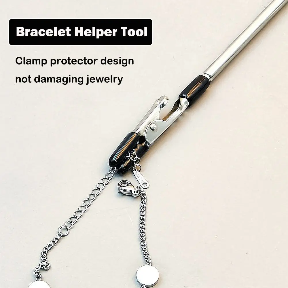 Fastening and Hooking Stainless Steel Bracelet Tool Retractable Jewelry Pliers Jewelry Helper