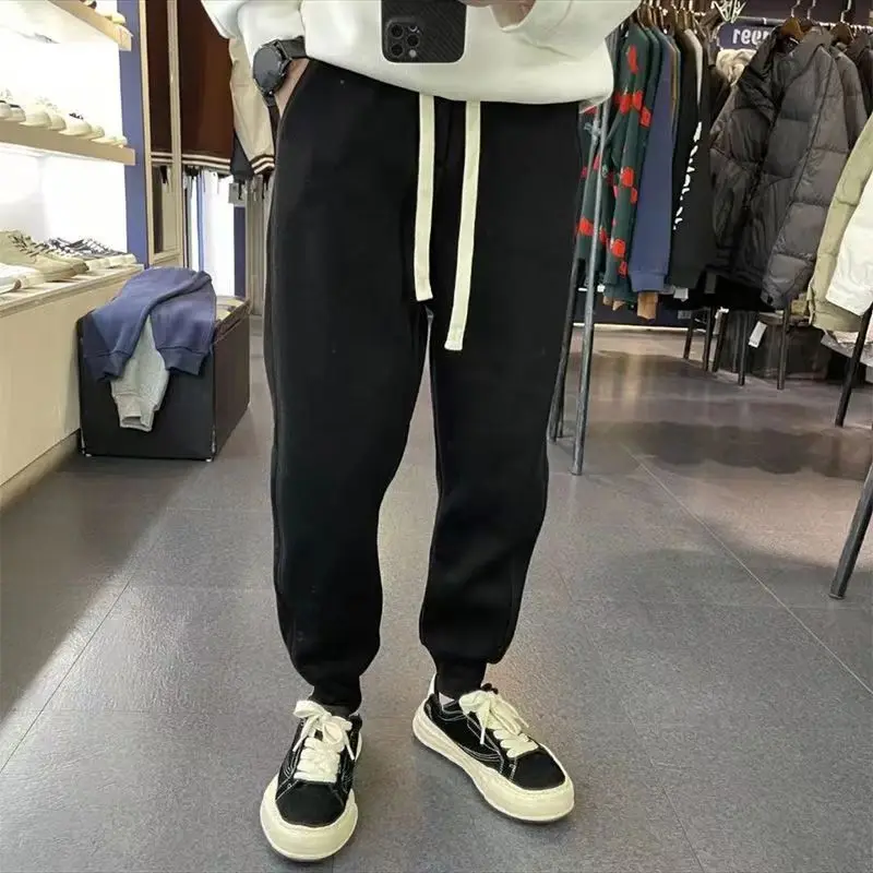 Spring New High-end Chinese Cotton Trousers Versatile Handsome Fashionable Casual Pants Pure Cotton Sports Pants
