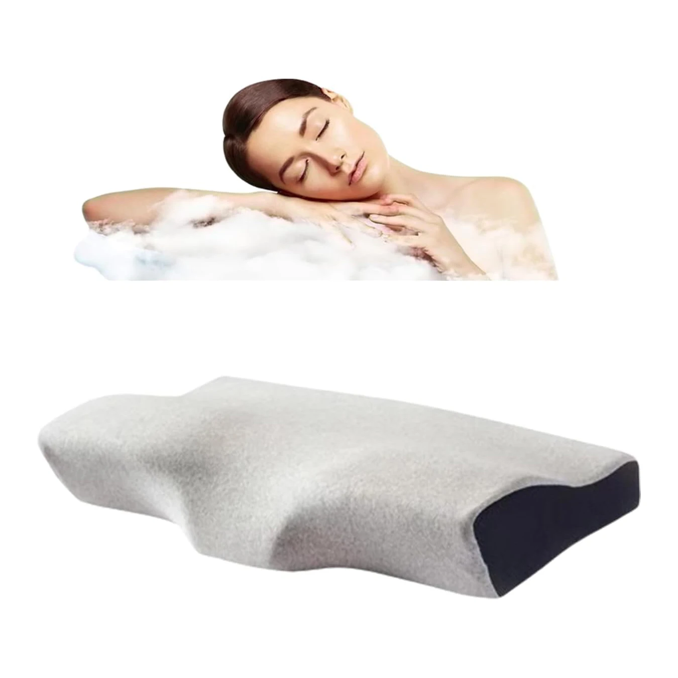 Cooling Silicone Gel Memory Foam Pillow Orthopedic Healing Cushion Slepping Pillows Neck Cervical Adult Student Cervical Neck