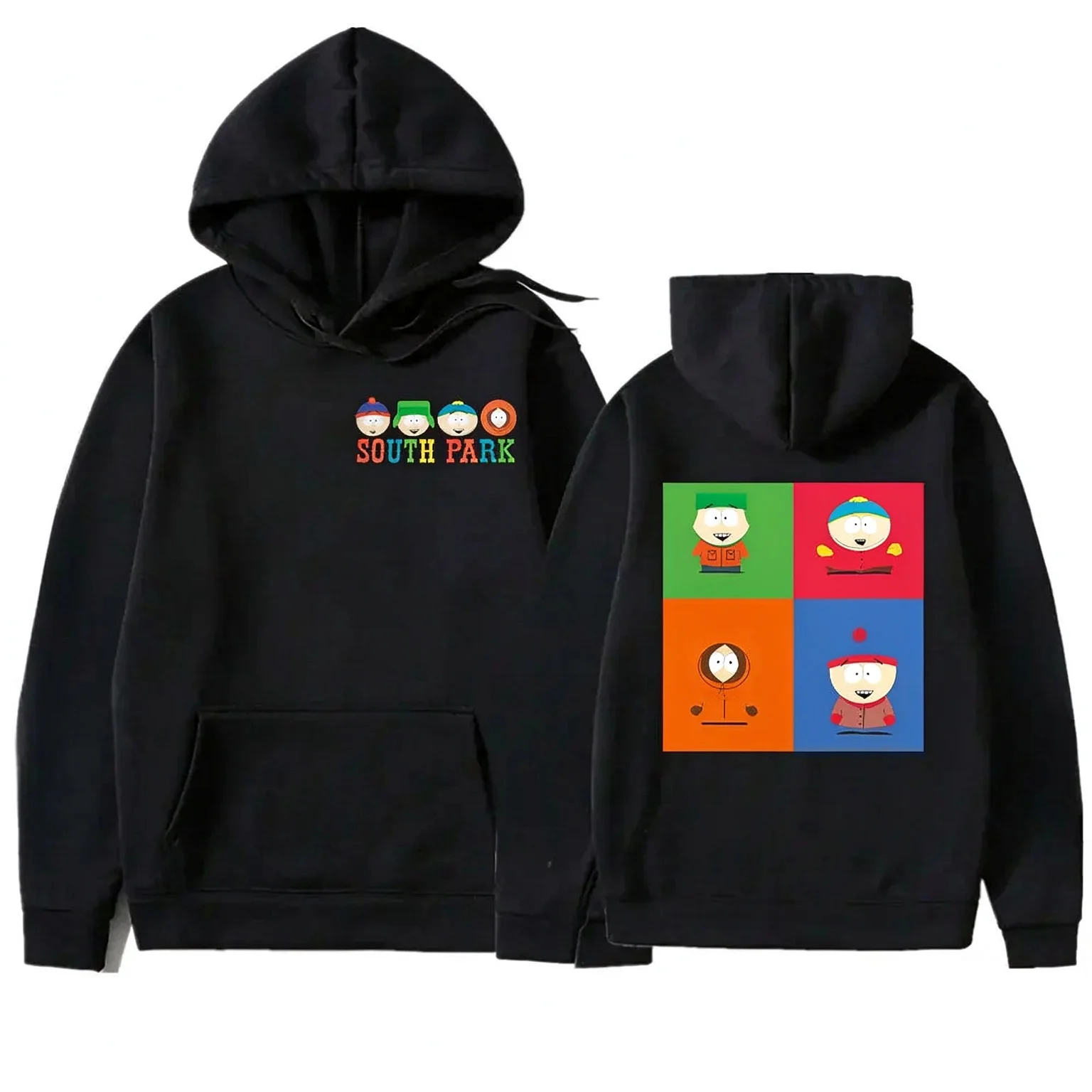 2027Promotion Funny Printed Hoodie Cartoon South Park Anime Men Vintage Pullover Men Humor Women Kawaii Clothes Y2k Clothes Tops