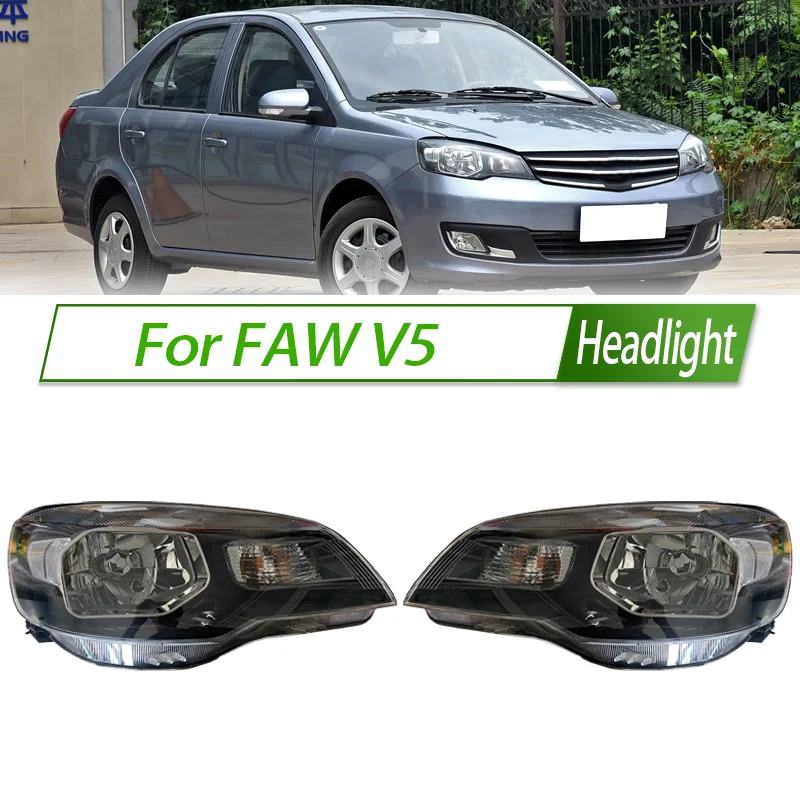 

For FAW V5 Halogen Headlight Assembly OEM Style Front Headlamp Bulb Socket Plug & Play Replacement