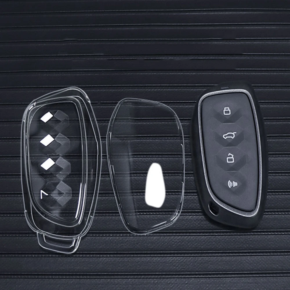 Soft Tpu Key Holder For Great Wall Haval H3 F3 Dragon 2024 F7 II H9 II N3 Key Case Transparent Accessories