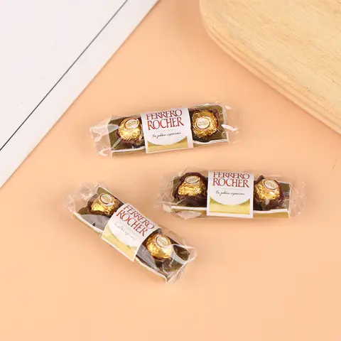 1Pc 인형 집 시뮬레이션 미니 초콜릿 인형 집 음식 장식 장난감 인형 집 액세서리 놀이 장난감 척