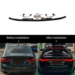 LED Through Tail Light For Jaguar XFL 2016-2024 Rear Lamp Door Trunk Light Center High Mounted Stop Lamp Turn Signal Width Light