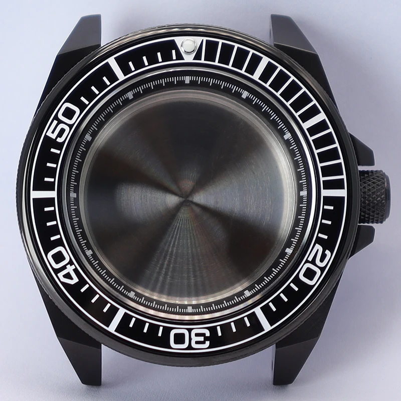 43mm Schwarzes Uhrengehäuse Saphirglas Keramik-Lünette für NH35 NH36 NH34 NH38 4R36 Uhrwerk Modifiziertes King Samurai Uhrenzubehör – Detail 6