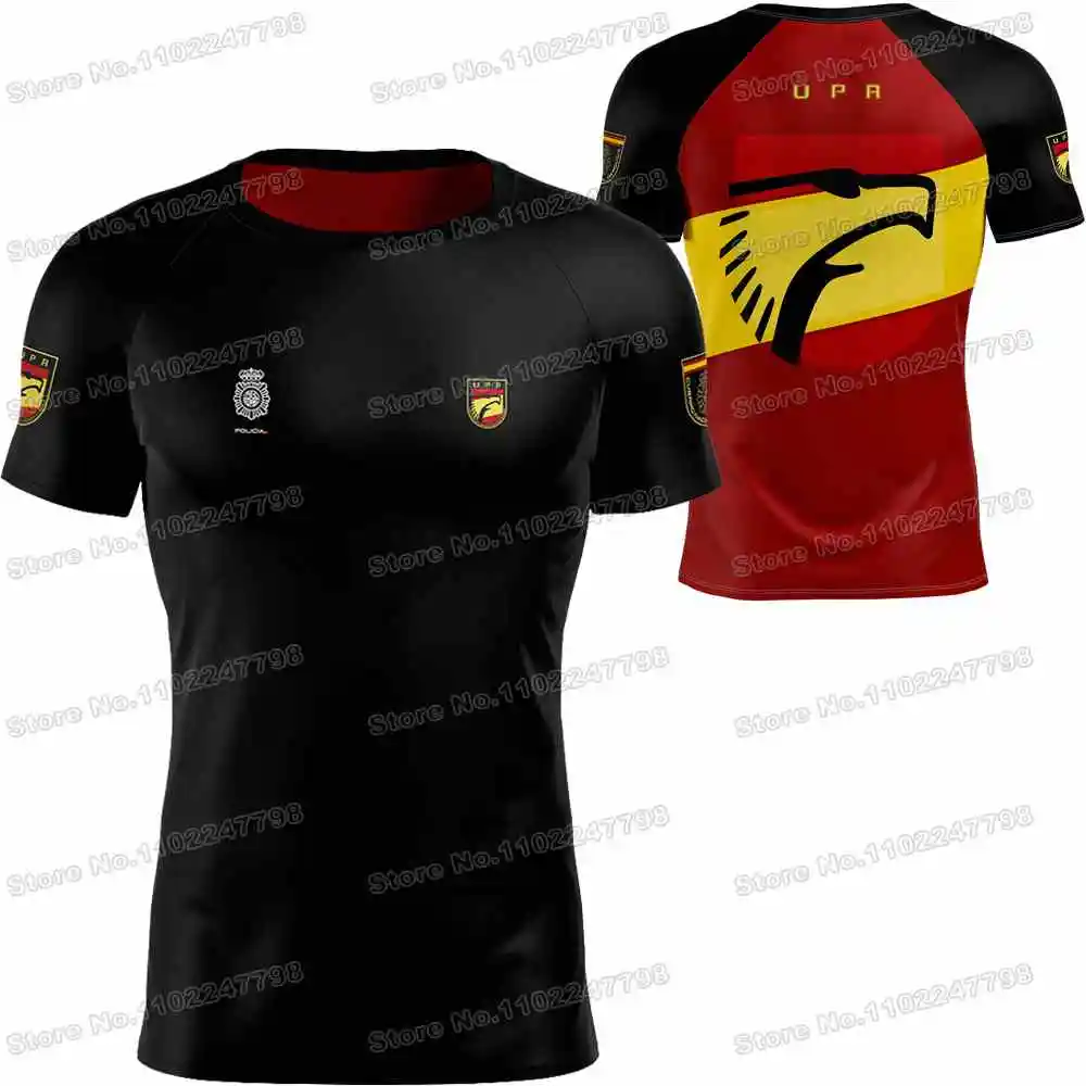 2024 Spanish UPR T Shirt Men Outdoor Shirts Clothing Training Tops Downhill MTB Jersey Running Sportswear