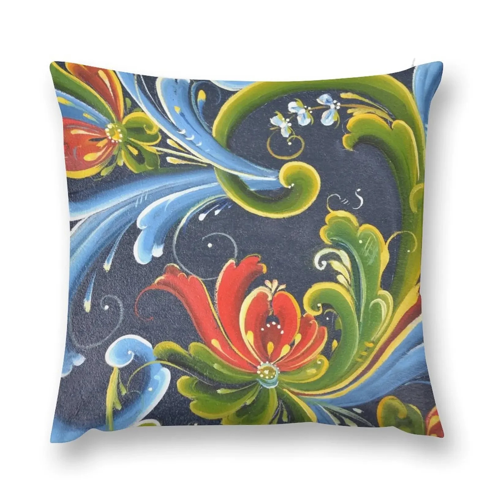 

Telemark Rosemaling from Norway Throw Pillow Sofa Covers For Living Room Sofas Covers Luxury Pillow Case pillow