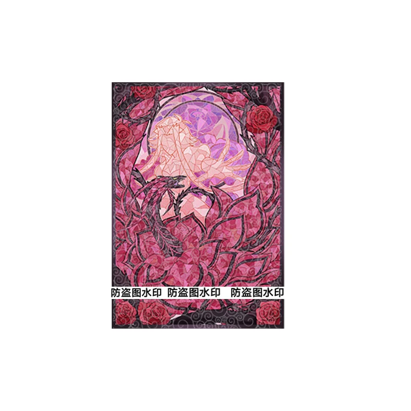 50 قطعة/المجموعة 66X92 مللي متر Diy آلهة قصة Jinxs بطاقة كم اللون فلاش Ws Opcg Ptcg Kaisa بطاقة غطاء للحماية أنيمي بطاقات دمى هدايا #6