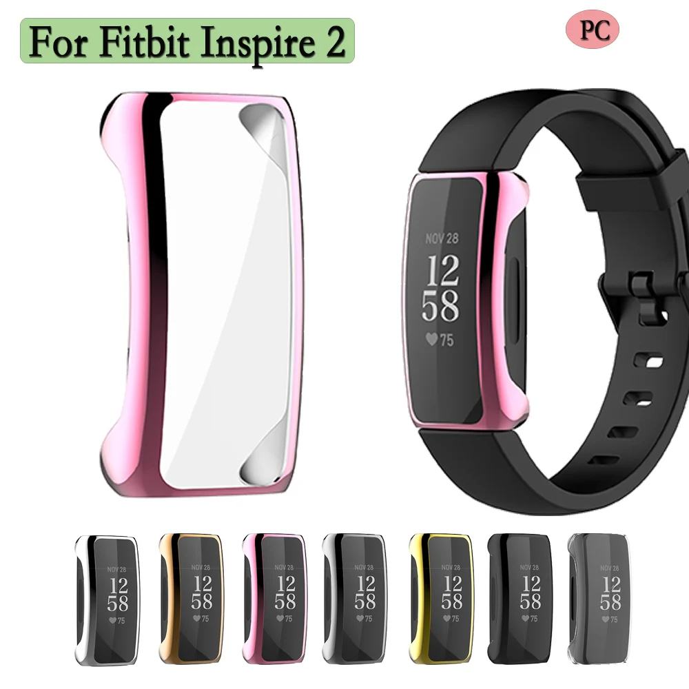 Screen Frame Shell Cover For Fitbit inspire 2 Smart Watch Protector Shell Full PC Plating Protective Case For Fitbit inspire 2