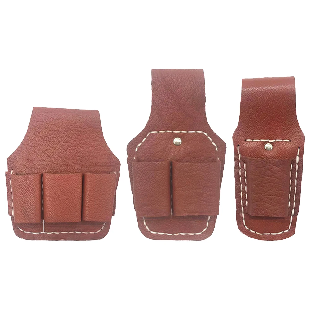 Leather Electrician Tool Organizer Pouch for Storing Pliers and Hand Tools Lightweight and Portable Storage Solution