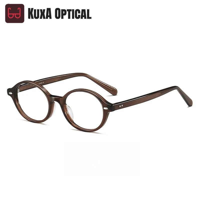 

Очки KIZN Retro: Модные круглые оправы BC8046 из ацетата для женщин и мужчин, люксовые, для коррекции зрения