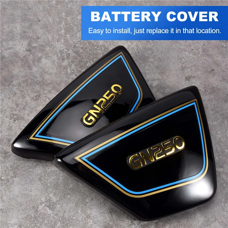 A45F-1 par de painéis de cobertura lateral direita e esquerda para peças de motocicleta suzuki gn 250 gn250 gn250 peças de motocicleta