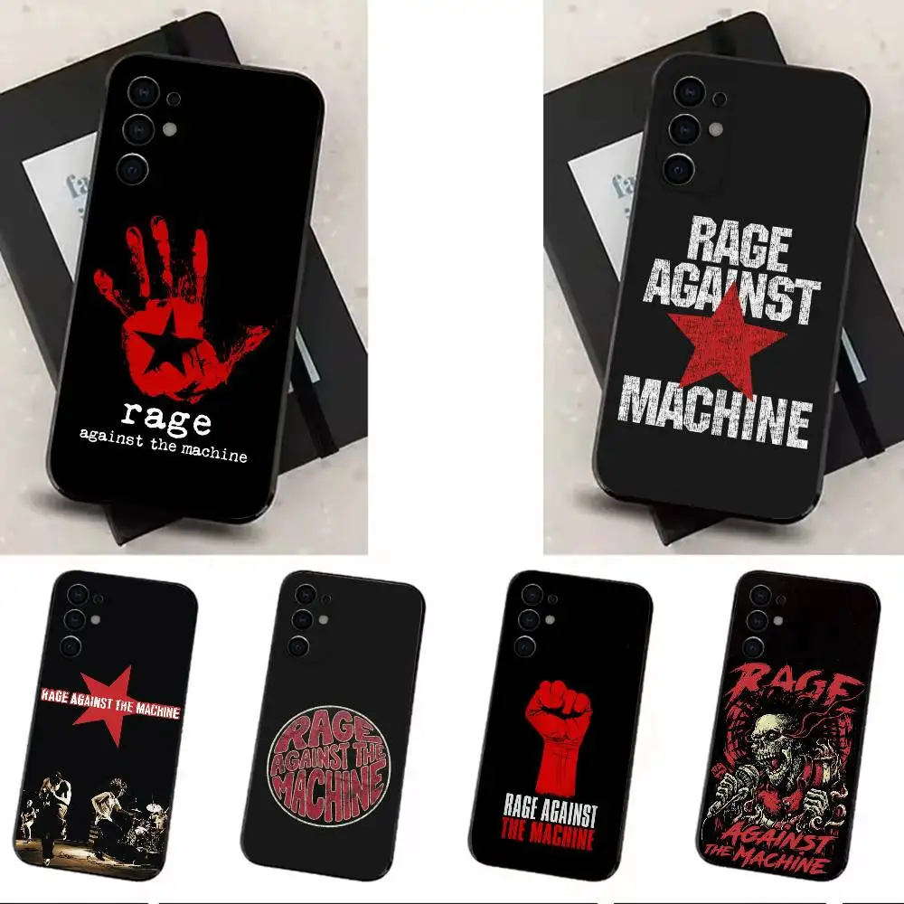 Rock Band R-Rage Against the M-Machine Phone Case For Samsung S26,25,24,23,22,21,20,30,Ultra,Plus,Fe,Lite Black Shell