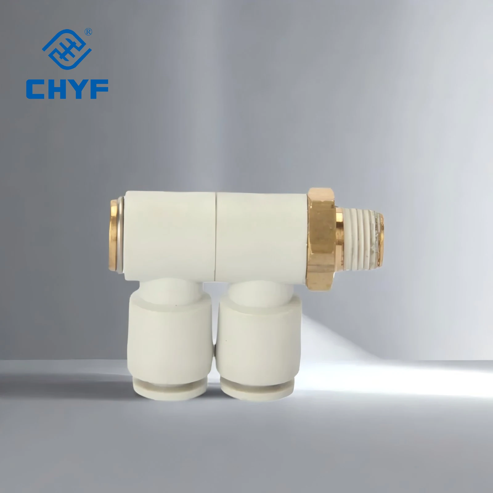 KQ2VD Series Metric Size One-touch Fittings Double Universal Male Elbow With Sealant