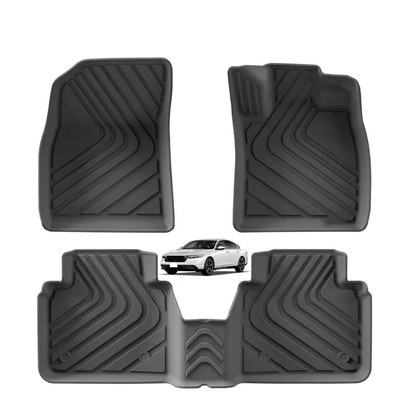 الحصير ل 2023 2024 هوندا أكورد HEV اليد اليمنى محرك TPE ثلاثية الأبعاد الحصير سيارة بطانة البضائع وسادة صندوق السيارة جميع الأحوال الجوية اكسسوارات أسود