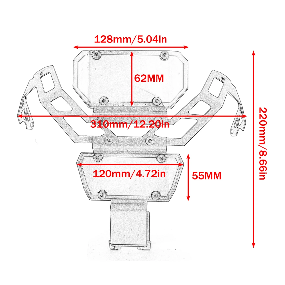 Motorcycle Headlight Protector Cover For CFMOTO CF MOTO 450MT 450MT 2024-2025 Headlamp Guard Protective Grill