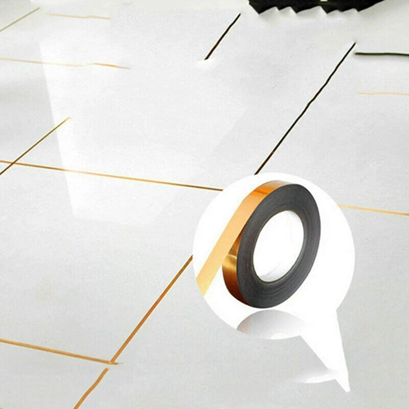 2Pcs Waterproof Ceramic Tile Space Tape Floor Crevice Line Sticker For Bathtub Kitchen Sink Toilet Wall Edge Protect