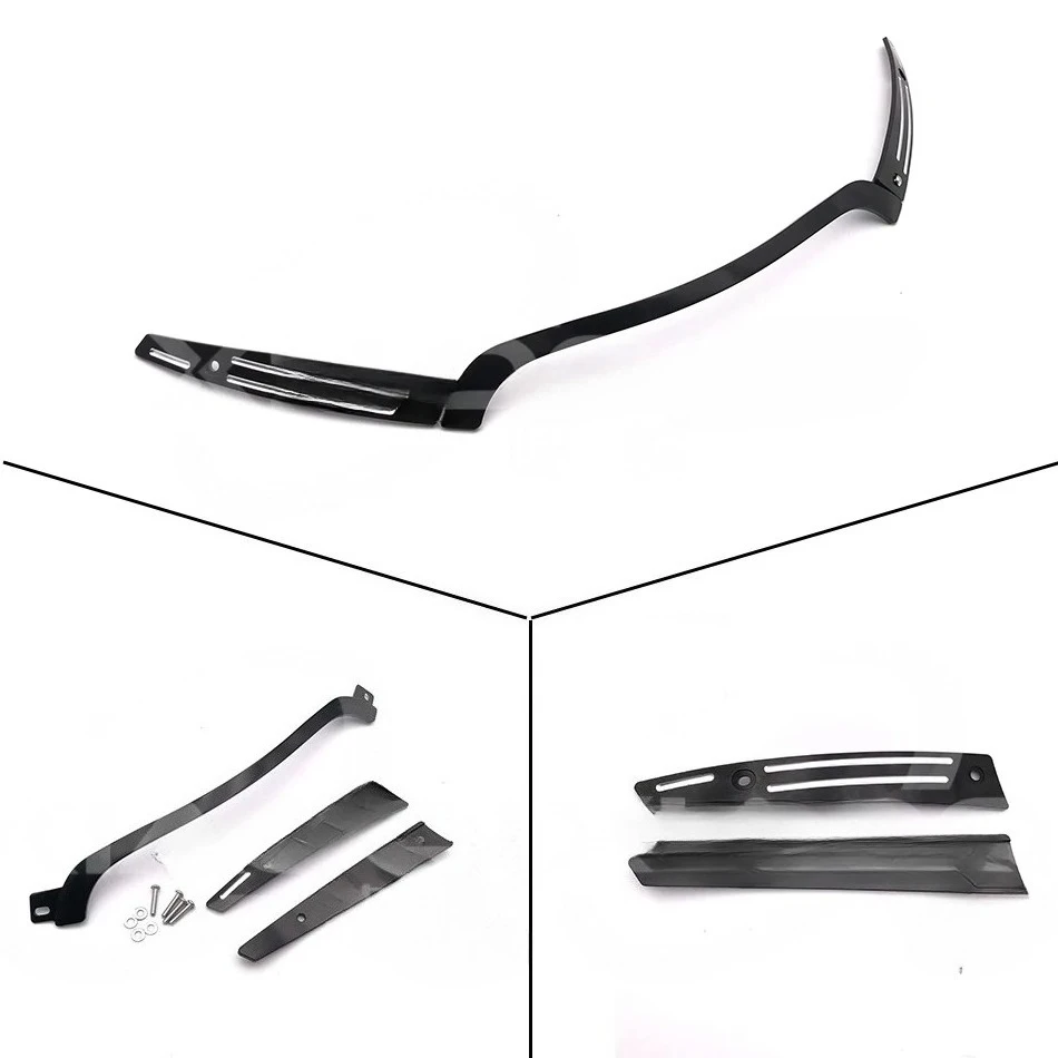 Motorcycle For Harley Touring Road Glide 2015 2016 2017 CNC Parts Center Split Windshield w/ Side Trim Fit Decorative Strip