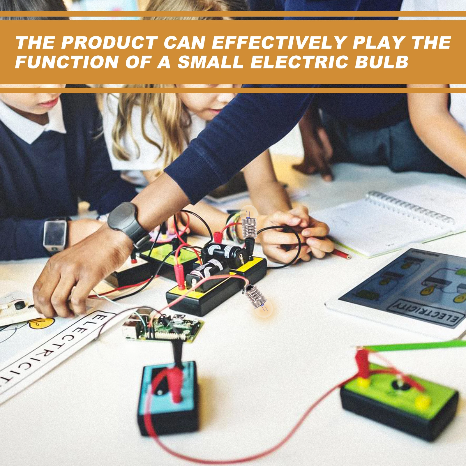 

1Set Mini Light Bulbs Physics Screw Lamp Bulb Educational Electrical Teaching Experimental Bulbs for School Science Laboratory