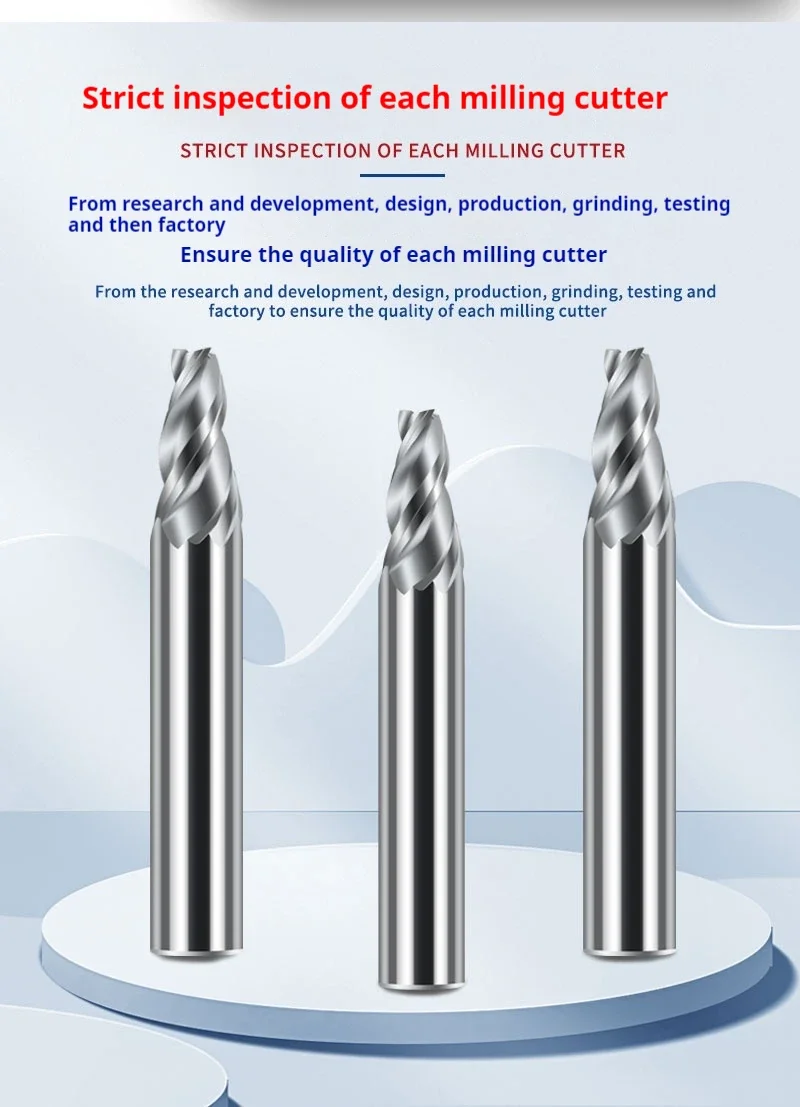 Tapered End Mill Carbide 0.5° 1 1.5 2 3 5 Degrees Tungsten Steel Milling Cutter Oblique Angle Taper Router Bits Metal CNC Tools