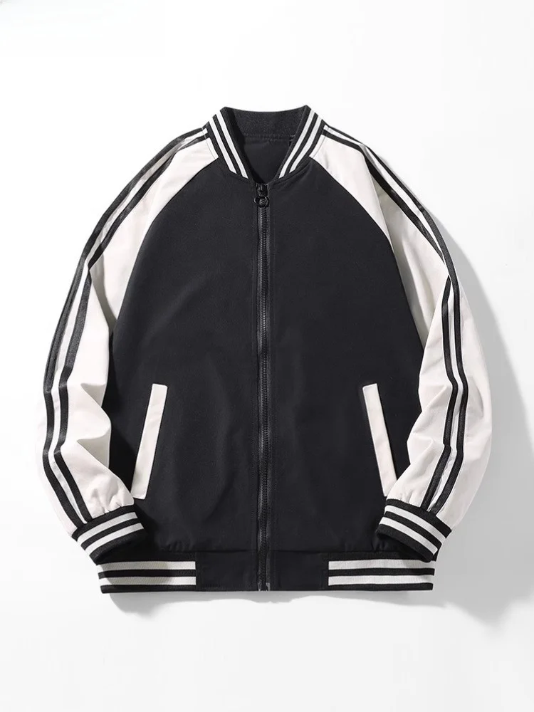 Baseball Collar Jaet Men's Spring Autumn Thin Casual Loose Teenage Baseball orm plus Size Boys Outerwear Breathable Pol...