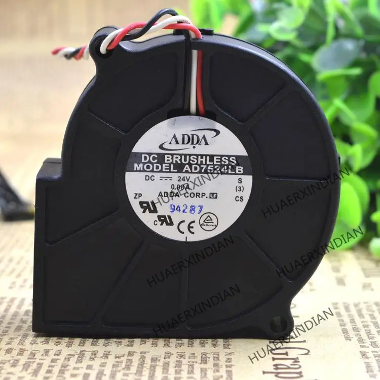 ใหม่/AD7524LB 24V 0.08 7ซม.7530ชุดพัดลมระบายความร้อนชุด