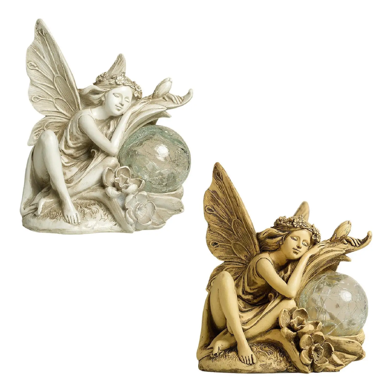 

Garden Solar Statue Light Christmas Home Decoration Birthday Fairy Figurine