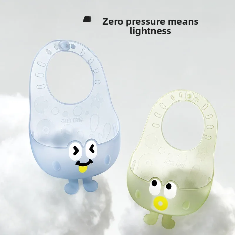 

Soft Silicone Waterproof Baby Bib, Leakproof & Stain-Resistant, Anti-Slobber for Toddler Meals, Easy to Clean & Portable