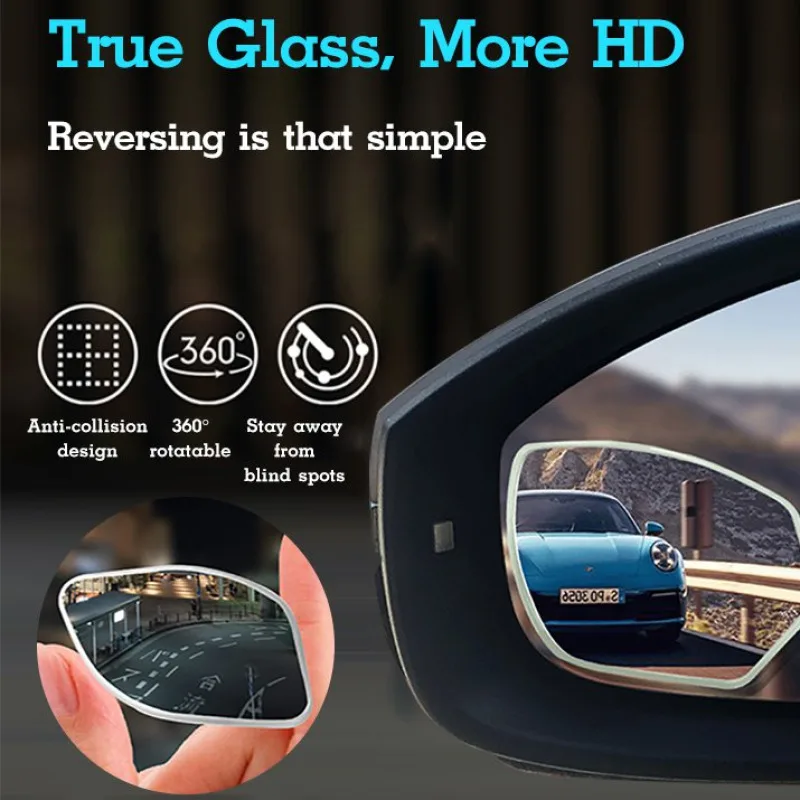 Car blind spot auxiliary mirrors Counterpart 360-degree blind spot mirrors wide-angle large field of vision reversing mirrors