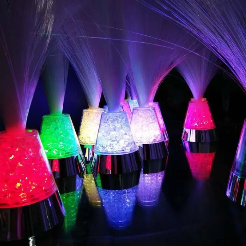 Creative Fiber Optic LED Night Lamp Colorful Star Light Desktop Decoration Light Battery Operated Camping Party Atmosphere